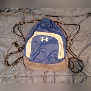 Blue/White Under Armour String Bag